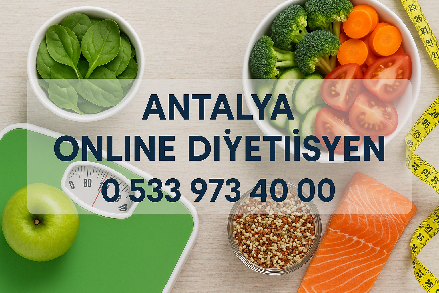 Antalya Online diyet Muratpaşa Konyaaltı Lara online diyetisyen